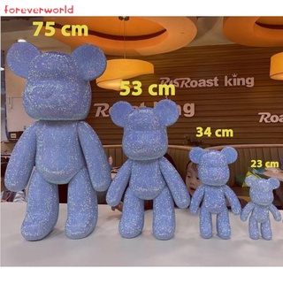 Gấu Bearbirck tự đính đá cực xinh, Bearbrick Handmade Full size 18-53cm