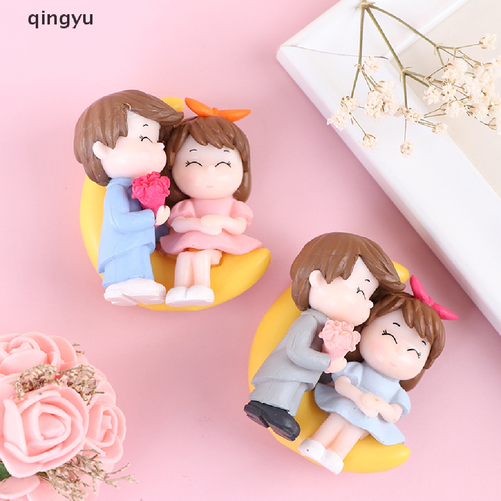 Qingyu Mô Hình Cặp Đôi Lãng Mạn Ngọt Ngào Trang Trí Đám Cưới