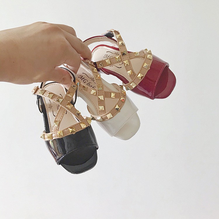 sandal bé gái size 21-30 quai chéo nạm định