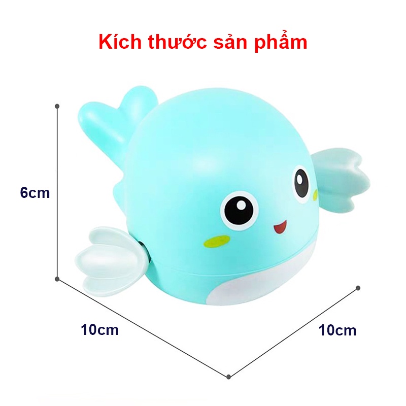 Đồ chơi thả bồn tắm cá heo vặn dây cót Baby-S, Đồ chơi nhà tắm nhiều màu sắc đáng yêu cho bé – SDC065