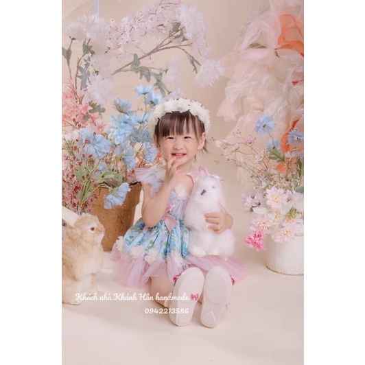 Cài tóc hoa công chúa full 4 màu dành cho bé gái