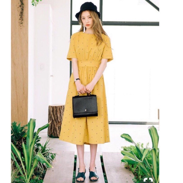Váy midi chấm bi ASOS