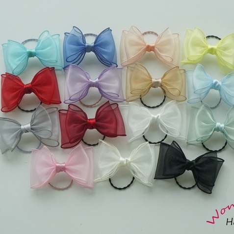Cột tóc cho bé, cột nơ voan handmade, C8