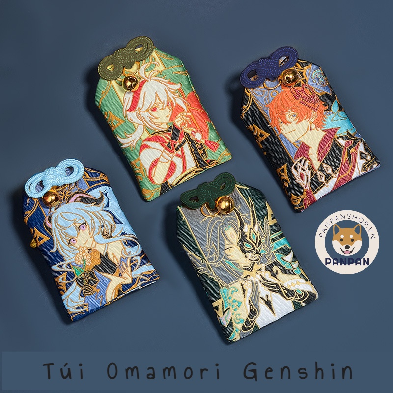 Túi Omamori may mắn thêu tay Genshin Impact