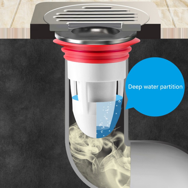 Ống xi phông lọc cống rác chặn mùi môi tiện dụng cho nhà tắm