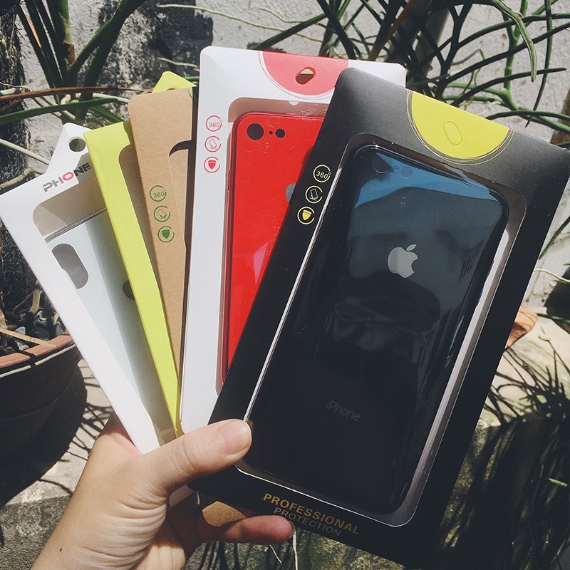 Ốp lưng kính cao cấp cho điện thoại iPhone IP6.6S, 6Plus.6SPlus, IP7.8, 7Plus.8Plus, X/Xs, XR, Xs Max | BigBuy360 - bigbuy360.vn