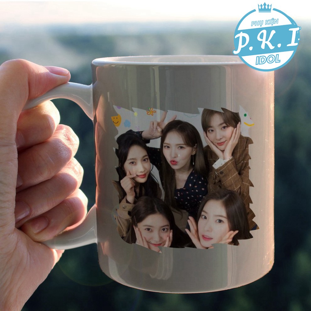 Cốc Sứ Cao Cấp In Hình Nhóm Nhạc Red Velvet 2021 - QUÀ TẶNG K-POP