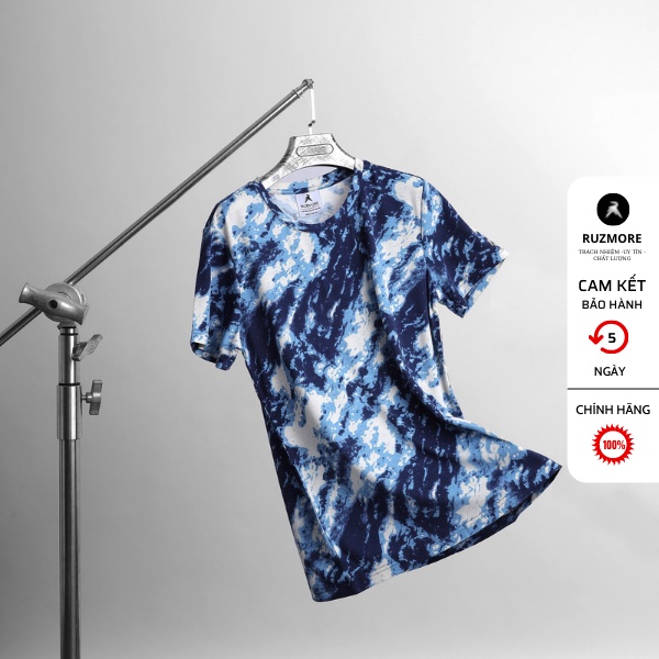 Áo Phông Nam Cao Cấp, Áo Thun Nam Cổ Tròn Họa Tiết Chất Vải Không Nhàu Bai Xù Nhão RUZMORE | BigBuy360 - bigbuy360.vn