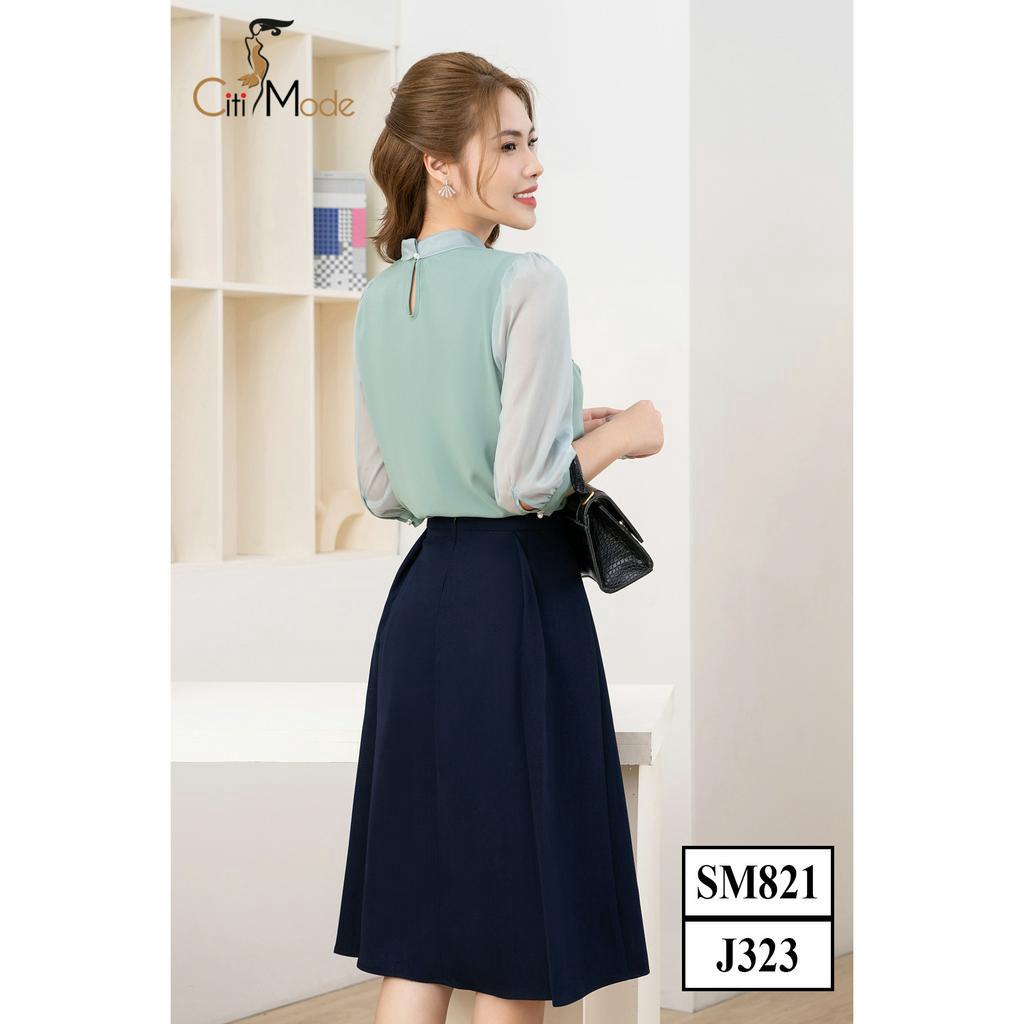 Set áo sơ mi và chân váy CITI MODE FASHION cho dân công sở SM821 + J323