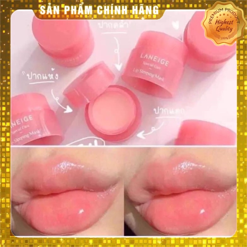 Mặt nạ ngủ môi lanege lip sleeping mask berry 3g irose lanum3