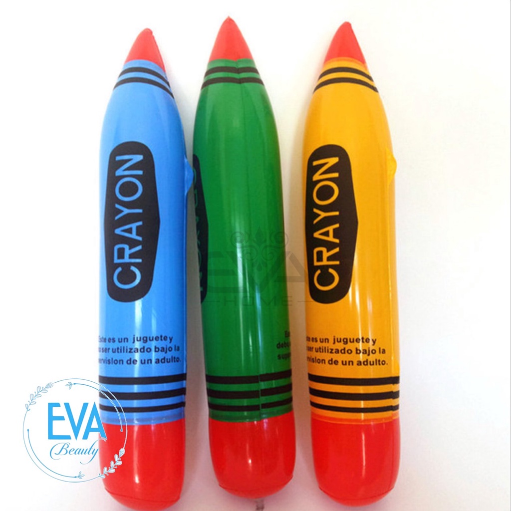 Đồ Chơi Bơm Hơi / Đồ Chơi Bơm Hơi Bút Chì Ngộ Nghĩnh Nhiều Màu Cho Bé 55 Cm Kèm Bơm Tay Tiện Lợi