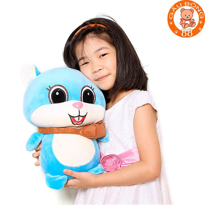 Gấu bông sóc túi xanh cao cấp size 50cm