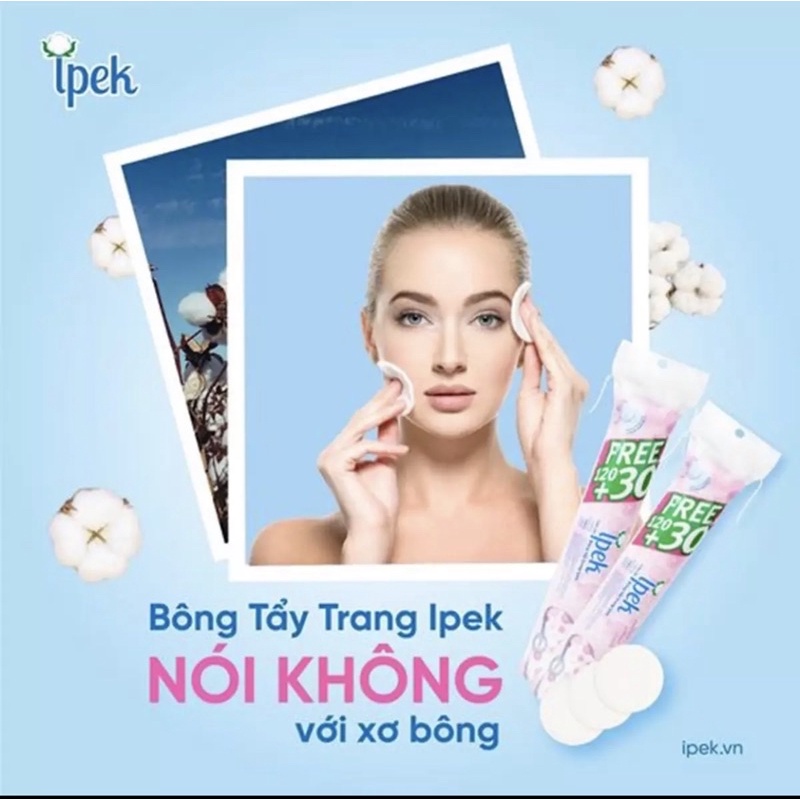 Bông tẩy trang Ipek 150 miếng