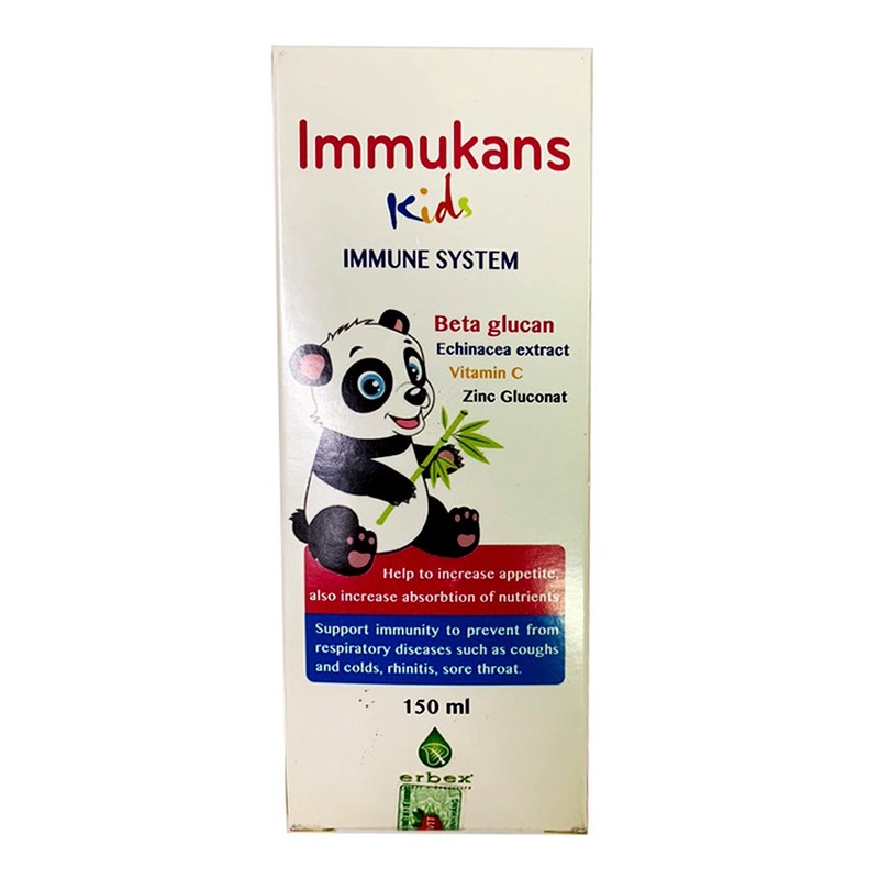 IMMUKANS KIDS Siro Ăn Ngon Và Tăng Sức Đề Kháng Cho Bé 150ml - TP109