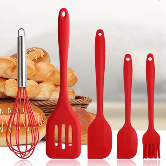 Bộ 5 phới chổi spatula silicon