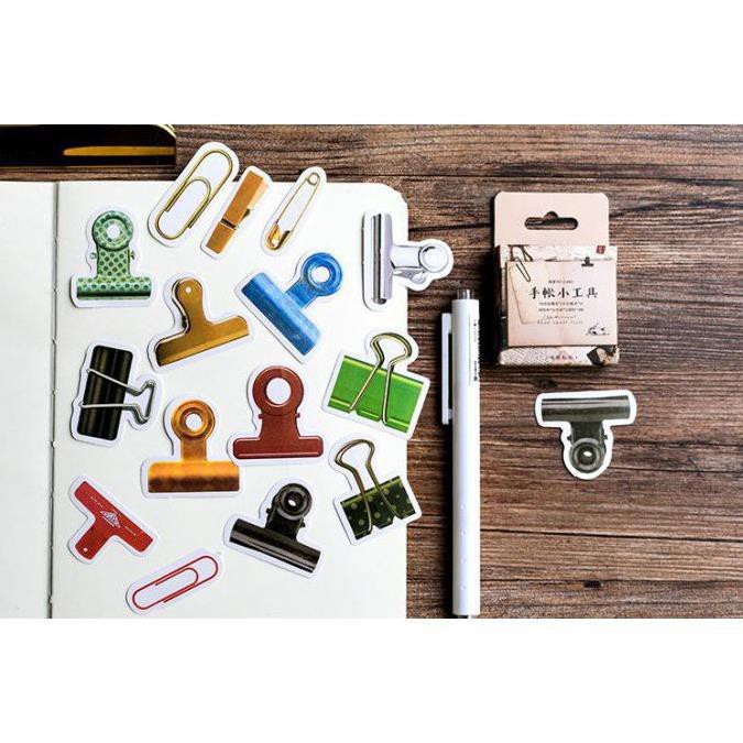 Bộ 45 Sticker Kẹp Ghim Trang Trí Sách E56