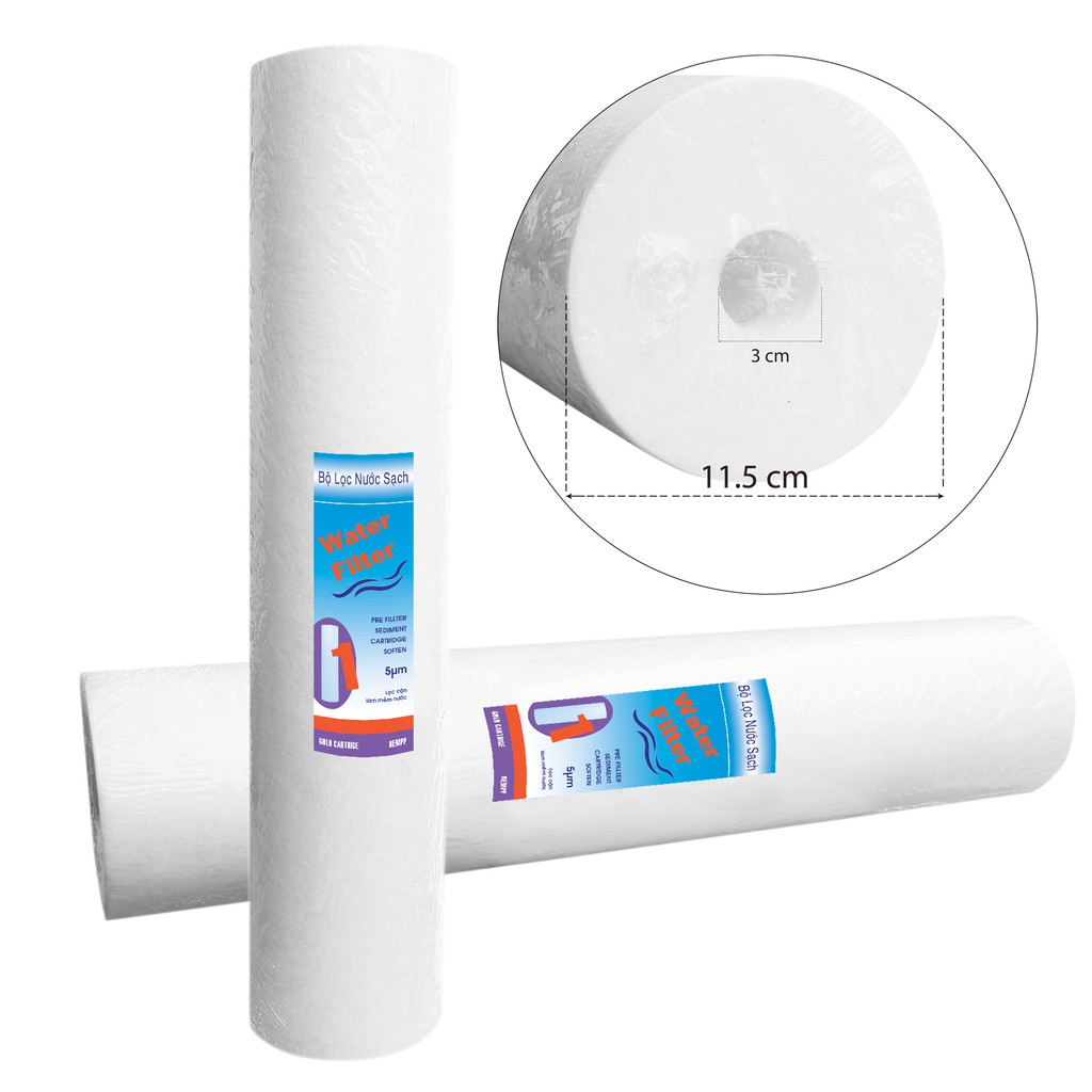Bộ 2 lõi lọc nén PP Bigblue 5 micron | BigBuy360 - bigbuy360.vn