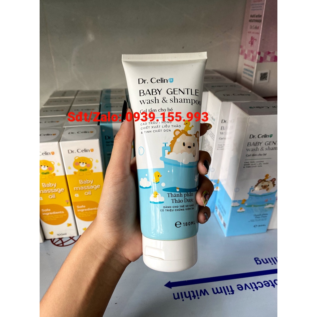Gel tắm cho trẻ em và trẻ sơ sinh Dr. Celine 180ml