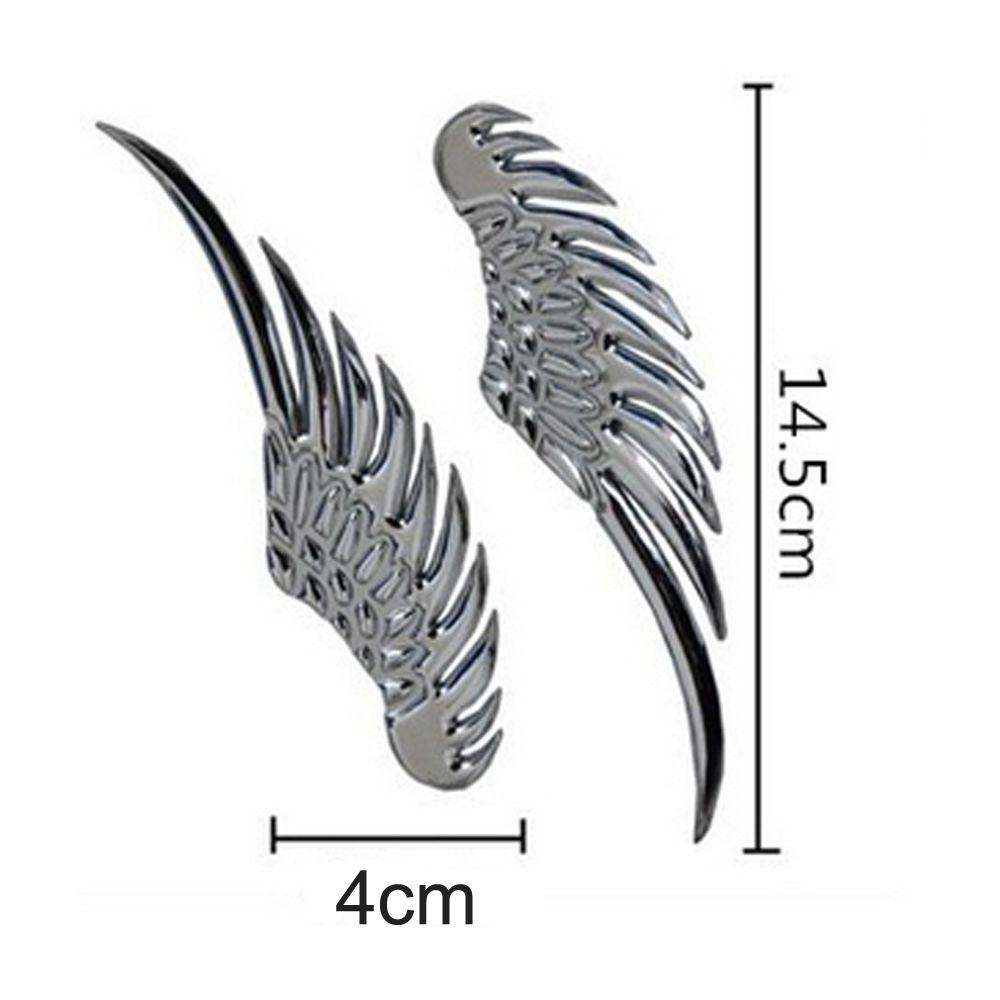 REBUY1 Miếng Dán Trang Trí Xe Hơi Hình Đôi Cánh Đại Bàng 3D Độc Đáo