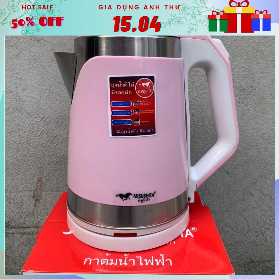 Ấm Siêu Tốc Nhập Khẩu Thái Lan Dung Tích 2,2L Công Suất 1500W Siêu Tiện Dụng