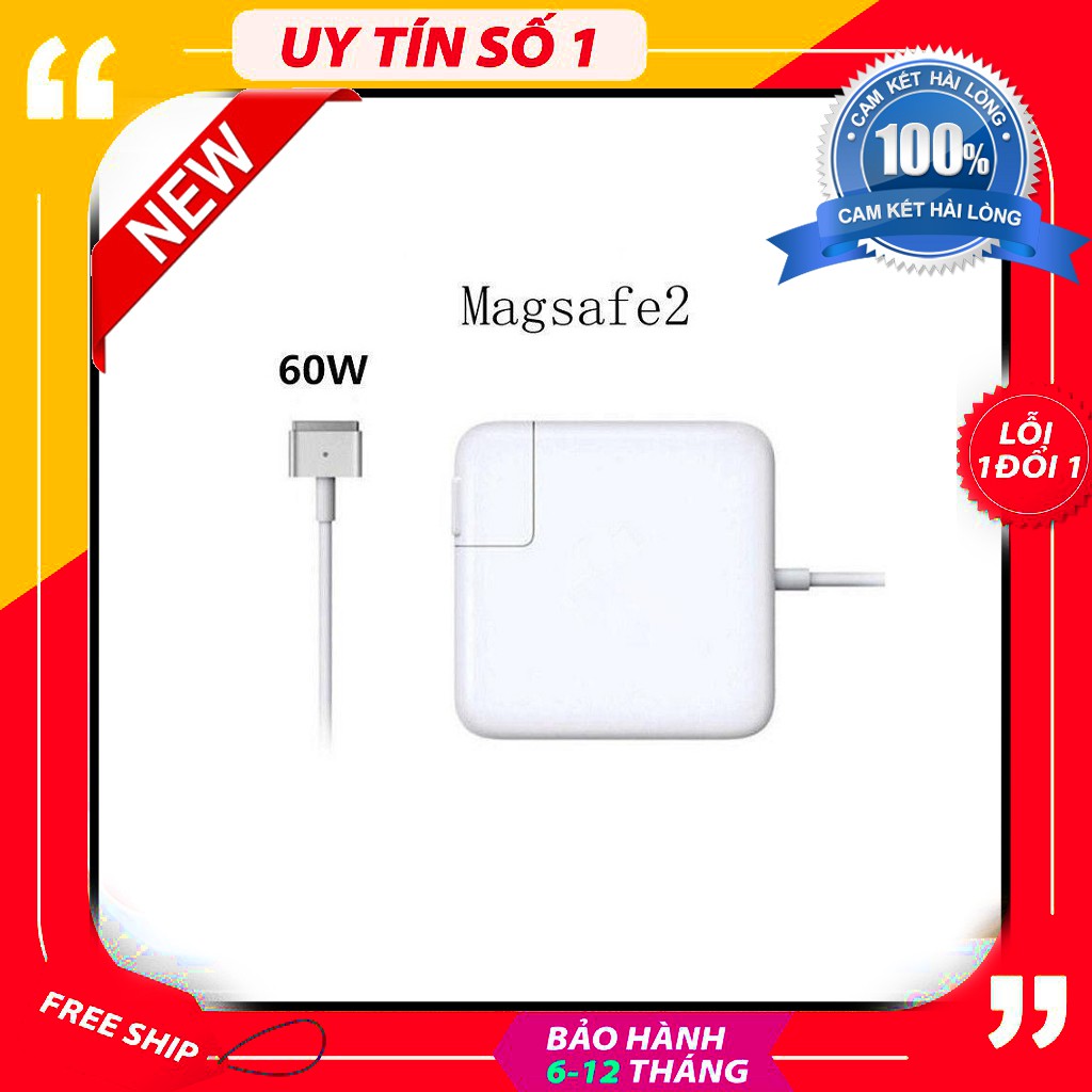 Sạc Macbook 45W 60W 85W MagSafe 1 & magsafe 2 - Đời Máy 2008 Đến 2020 A1184 A1330 A1398