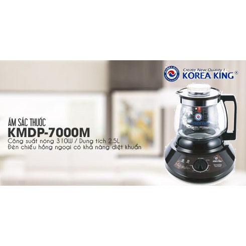 Ấm Sắc Thuốc Korea King KMDP-7000M (3L) - Hàng Chính Hãng