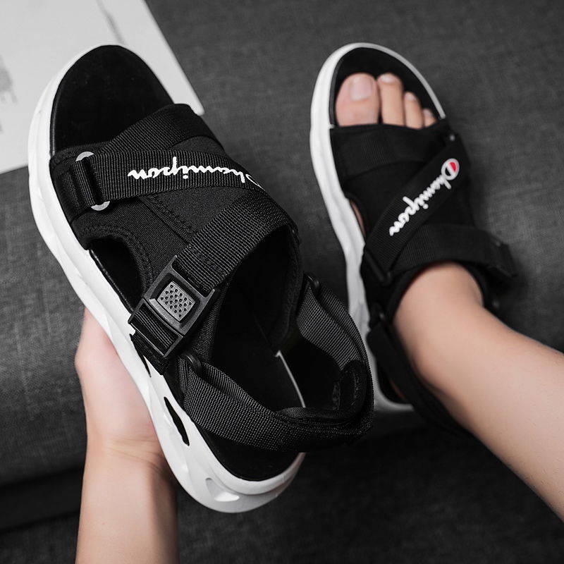 Dép đi biển nam dép quai hậu sandal nam Dép quai hậu nam Giày lỗ Dép cao su dép nam quai chéo dép nam quai hậu dép chống trượt