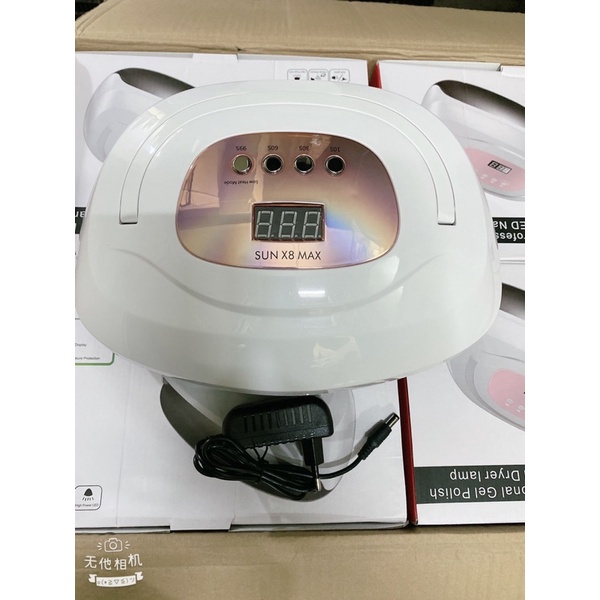 Máy hơ gel chuyên dụng Sun X8 Max 150w, hơ móng tay hơ móng chân tiện dụng