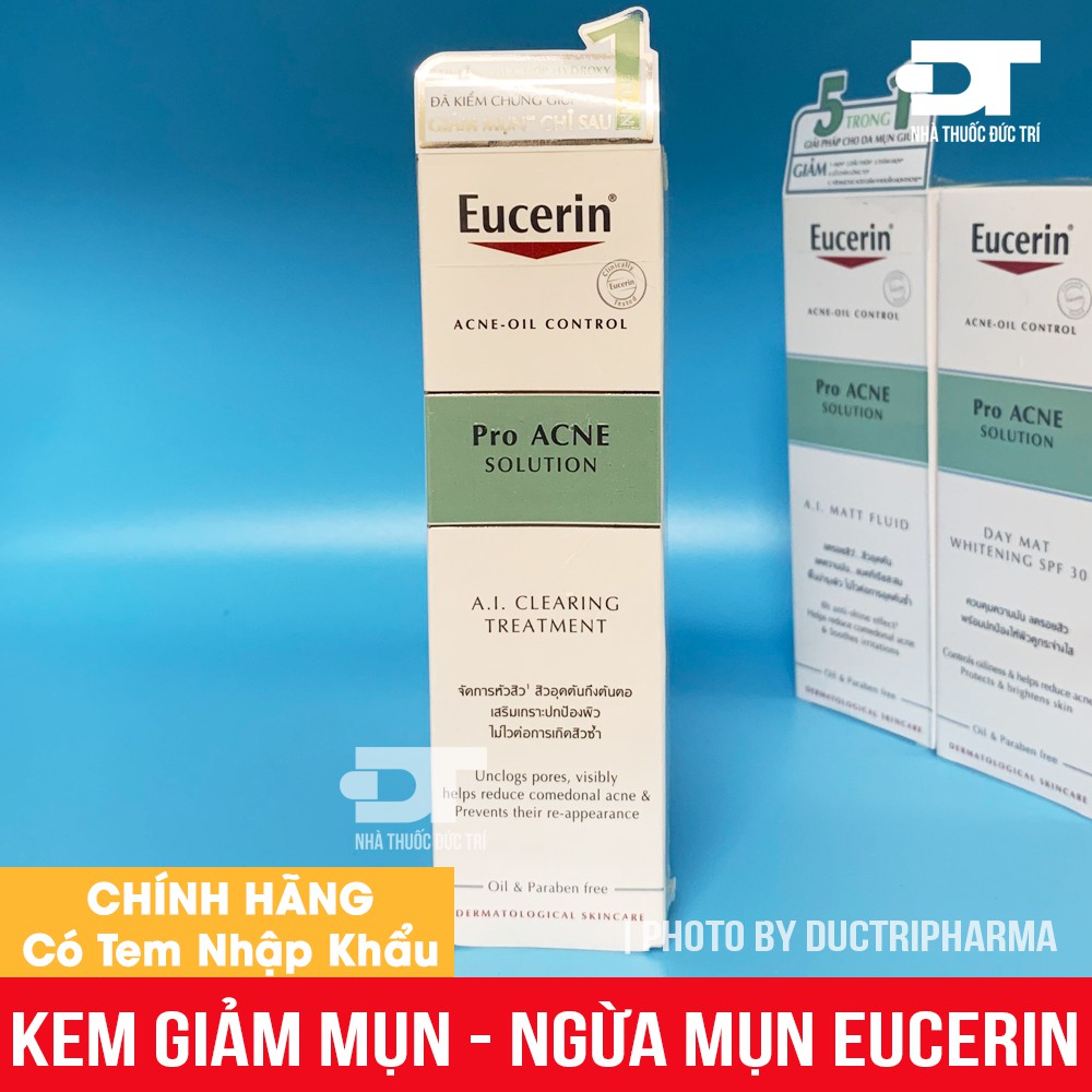 Tinh chất giảm mụn Eucerin Pro Acne A.I Clearing Treatment 40ml