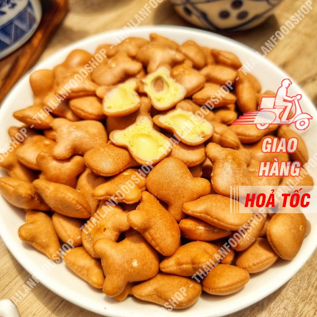 Bánh Gấu Cafe Nhân Kem Hiệu Moringa Lon 300gr