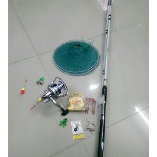 Combo bộ cần cây cá shimano ,máy yumoshi AL 7000