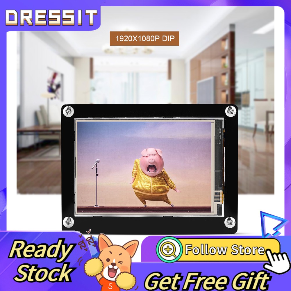 [Ready now] Bộ Thiết Bị Màn Hình Lcd 1080p Ips 60fps 3.5 Inch Hdmi Cho Raspberry Pi + | BigBuy360 - bigbuy360.vn