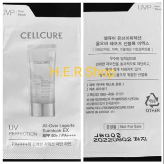 10 Sample Kem chống nắng trắng da Cellcure Mẫu mới