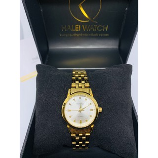 Đồng Hồ Nam HALEI WATCH Dây trắng mặt xanh, dây vàng mặt đen , dây vàng mặt trăng , Chống nước chống xước