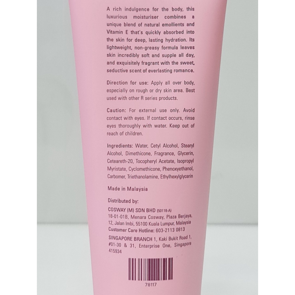 Sữa Dưỡng Thể Hương Nước Hoa Designer Collection R-Series Hand And Body Lotion 200ml