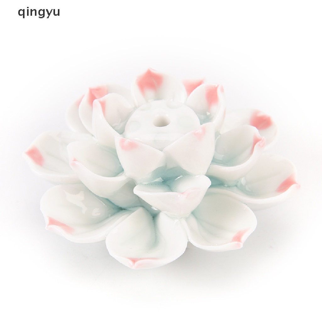 Giá Đỡ Trầm Hương Bằng Sứ 1 / 3 Lỗ Hình Hoa Sen Độc Đáo Trang Trí Nhà Cửa