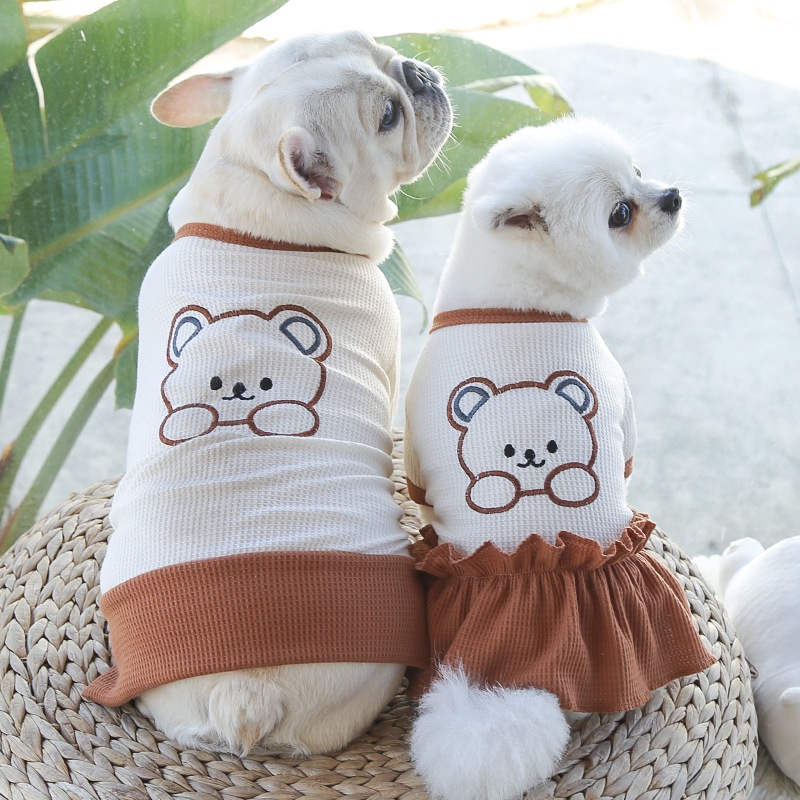 Đầm Hóa Trang Gấu Dễ Thương Cho Cún Cưng Shih Tzu