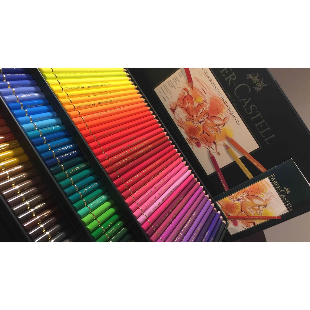 Chì màu khô Faber Polychromos hạng họa sĩ 12/24/36 Màu