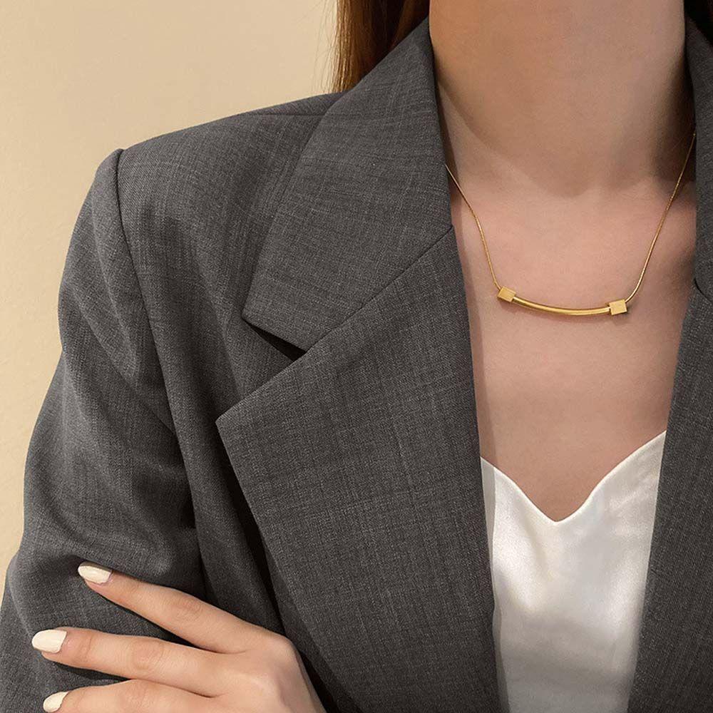 Dây Chuyền Mặt Thánh Giá Phong Cách Punk Hip Hop Cho Nữ|Vòng Tay Thép Titan Màu Trơn Thời Trang Hàn Quốc