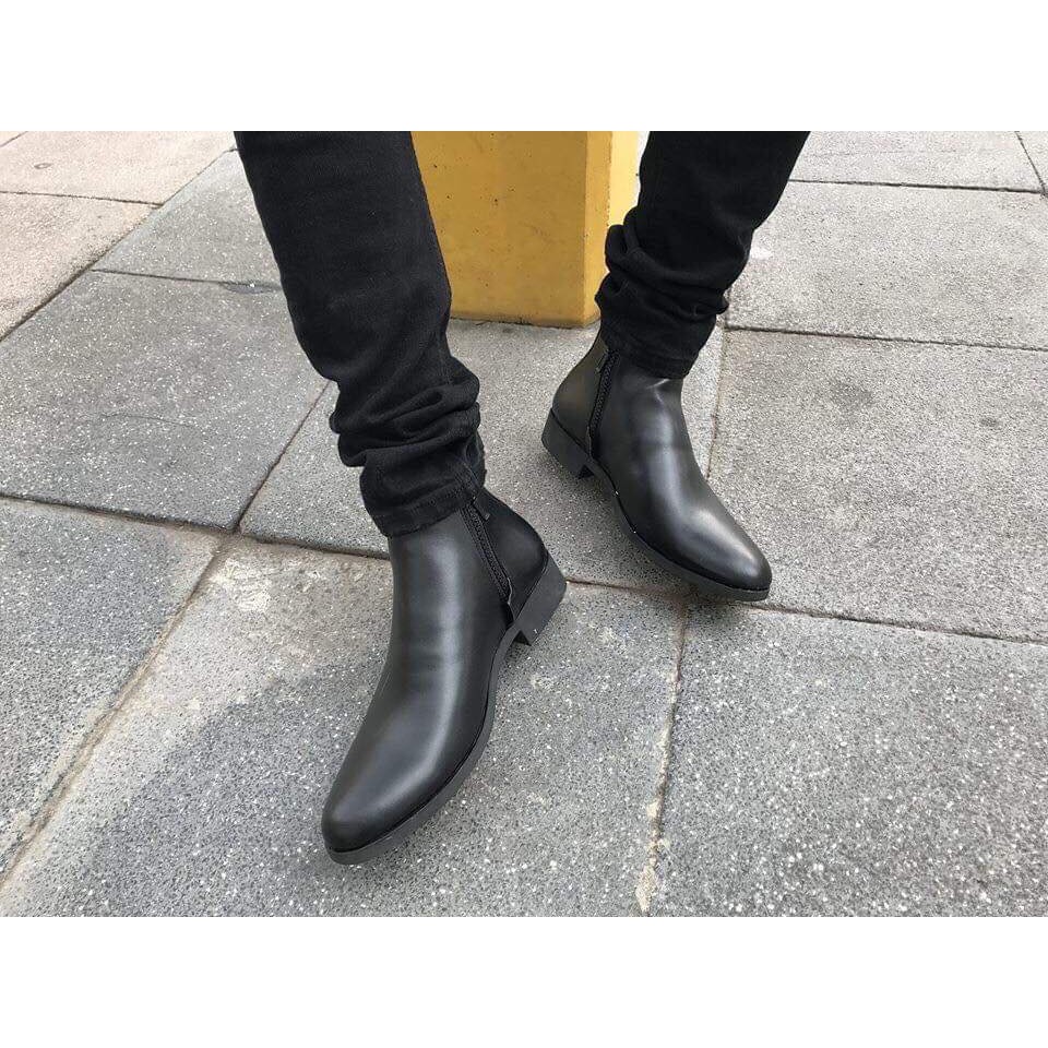 Giày nam Chelsea Boots kiểu dáng đường phố Hot nhất. Tặng phụ kiện