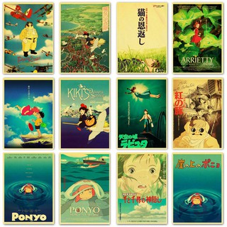 Poster Phim Hoạt Hình Anime Thousands of Spirits Treo Tường Trang Trí