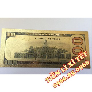 [TẾT 2021] Tờ 100 USD mạ vàng
