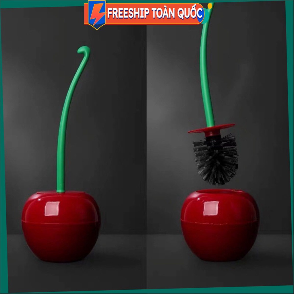 PVN16513 Bàn chải vệ sinh toilet tạo hình quả cherry T2 .