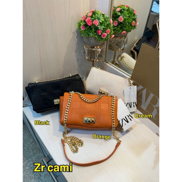 Túi Xách Zara Phối Dây Xích Nhập Khẩu Chất Lượng