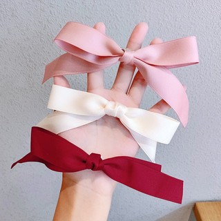 Kẹp tóc buộc tóc nơ kiểu dáng tiểu thư