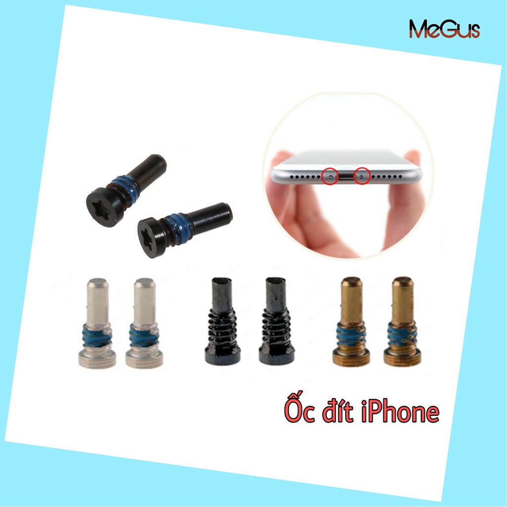 Ốc Đít Điện Thoại Iphone 5, 6, 6S, 6Plus, 6Splus, 7, 8, 7Plus, 8Plus, X, Xs, Xsmax, 11, 11Prm