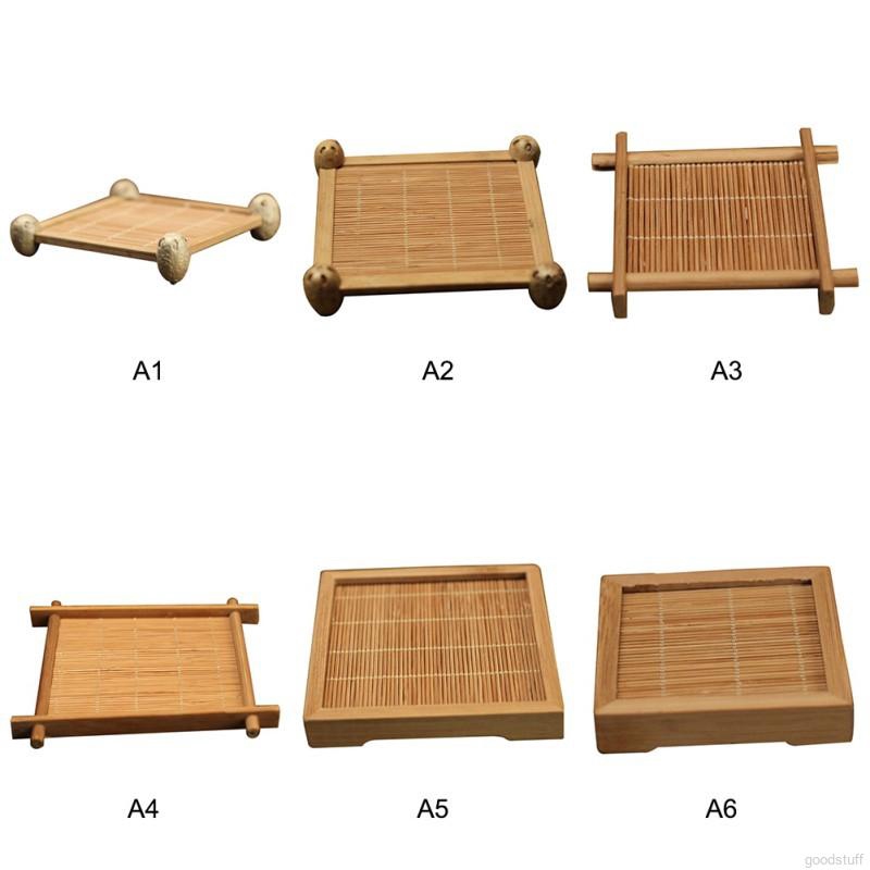 Tấm lót cốc trà bằng tre tiện dụng