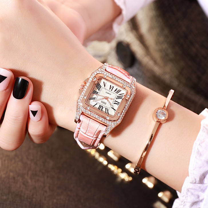 Đồng hồ nữ Z02 mặt vuông cá tính kiểu dáng thời trang | BigBuy360 - bigbuy360.vn