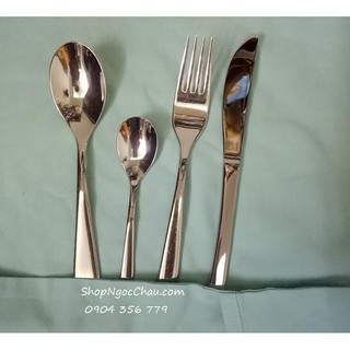 Bộ dao dĩa thìa inox 4 món cao cấp