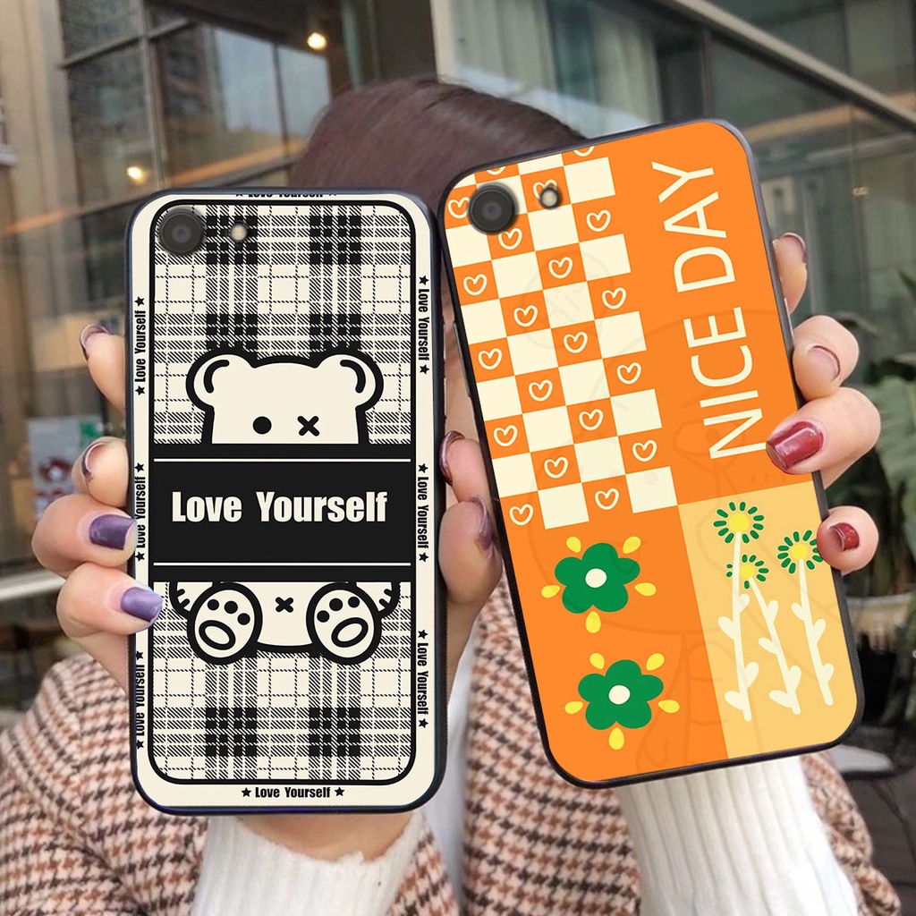 Ốp lưng Oppo A83 happy day, gấu bear dễ thương - BỀN - ĐẸP -BAO GIÁ TOÀN THỊ TRƯỜNG